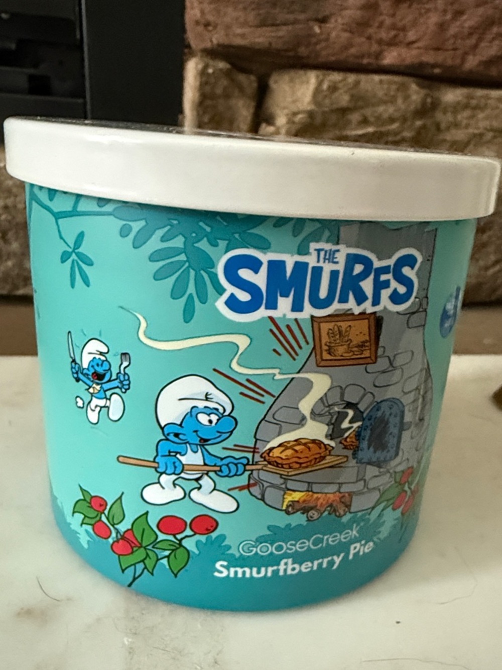 Goose Creek The Smurfs Smurberry Pie 3-Wick Scented Candle, 14.5 oz